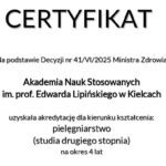 UWAGA! Akredytacja dla kierunku pielęgniarstwo
