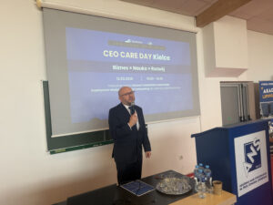12 marca w Akademii Nauk Stosowanych im. prof. Edwarda Lipińskiego w Kielcach odbyło się wydarzenie CEO CARE DAY – inicjatywa, której celem było połączenie… CEO CARE DAY – nauka i biznes spotkały się w Akademii Lipińskiego