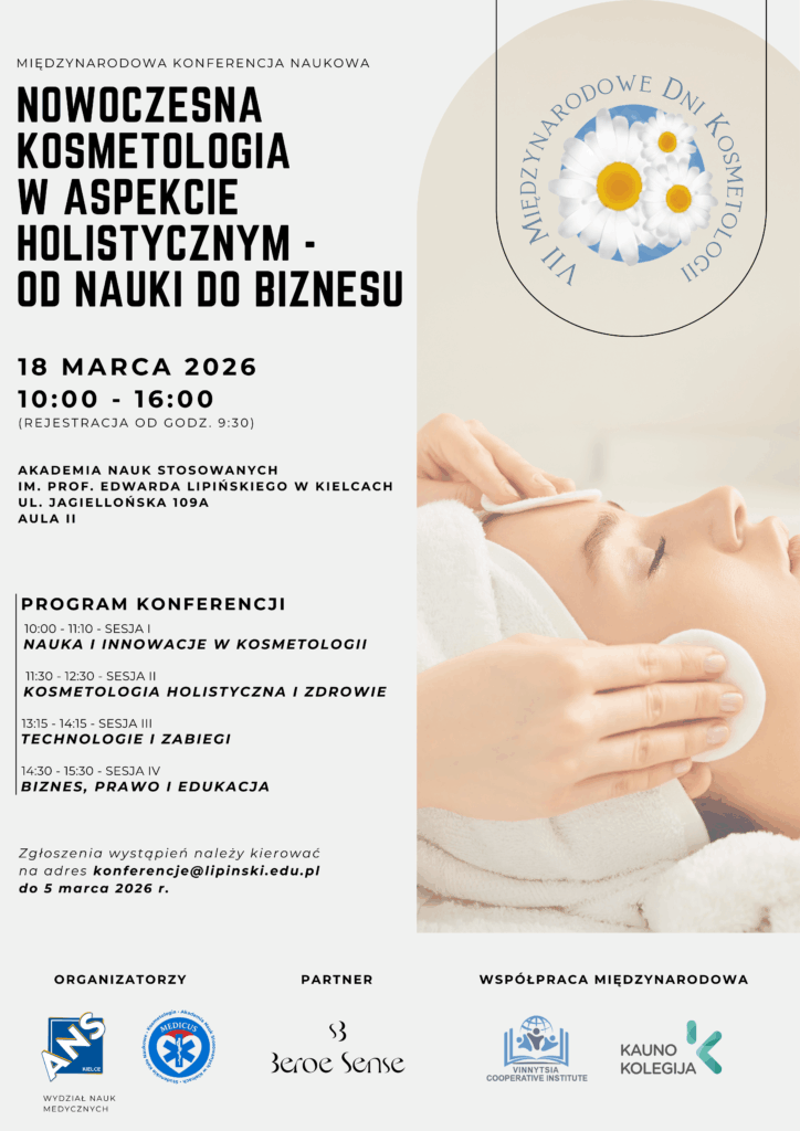 Międzynarodowa Konferencja Naukowa – „Nowoczesna kosmetologia w aspekcie holistycznym – od nauki do biznesu”