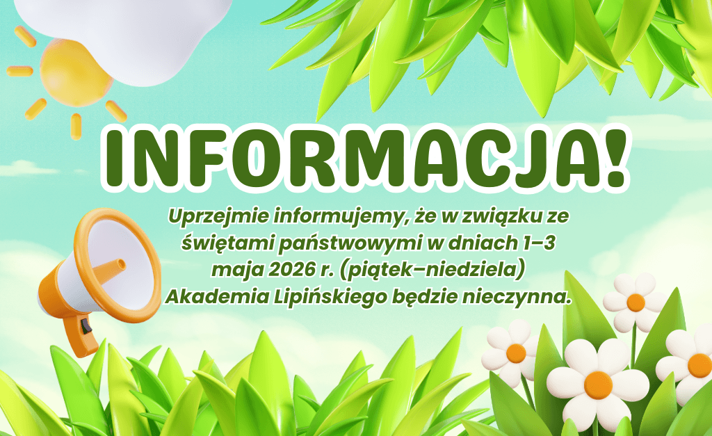 Informacja organizacyjna – weekend majowy