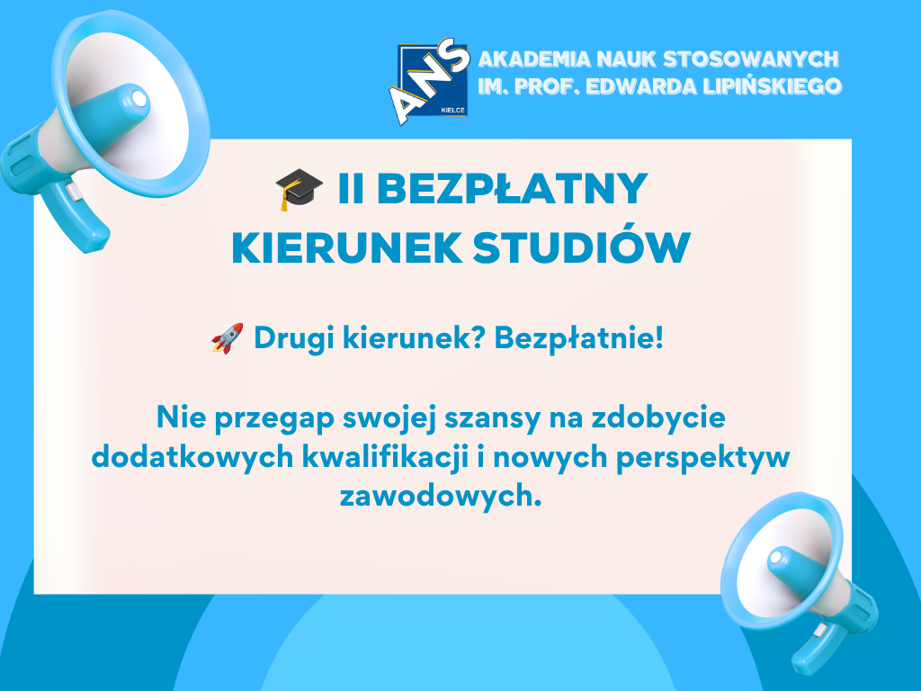 Zapisy na II bezpłatny kierunek studiów